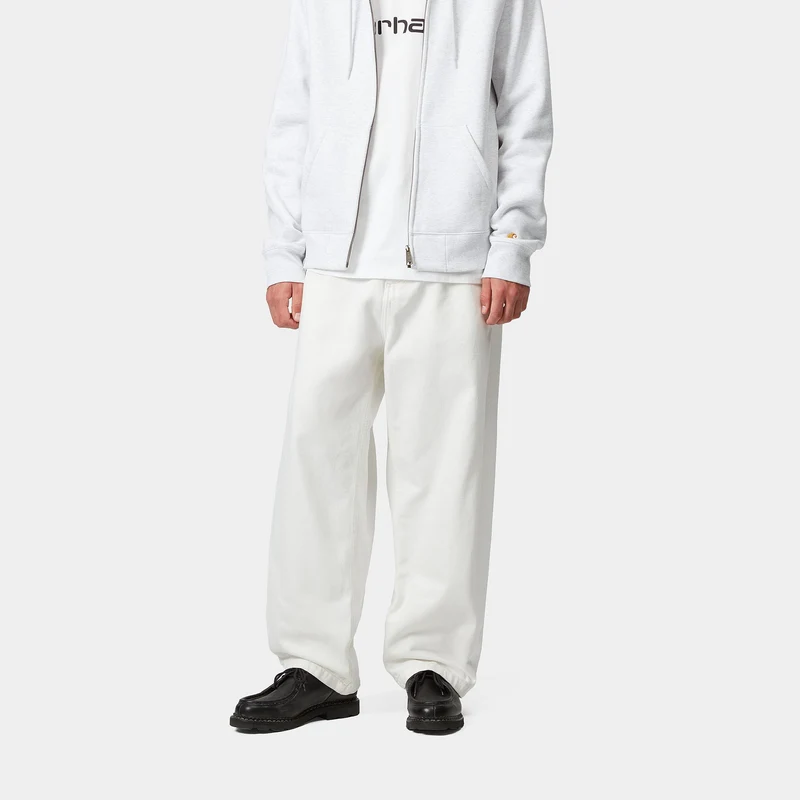 Carhartt WIP Herren Brandon Smith Jeanshose | Weiß vorgewaschen