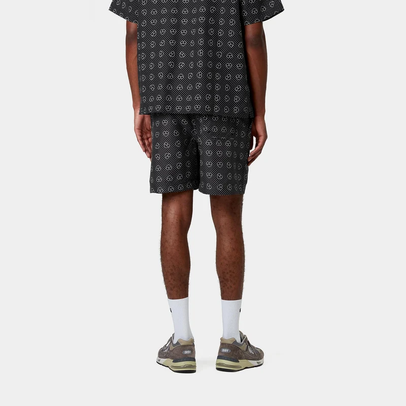 Carhartt WIP Herren Slater Badeshorts | Schwarzer Furoshiki-Druck