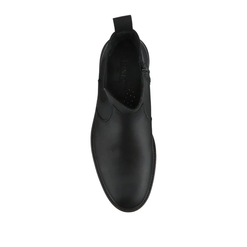 Feltham Heeled Leather Chelsea Boots - FELTHAM / 328 081 - Black