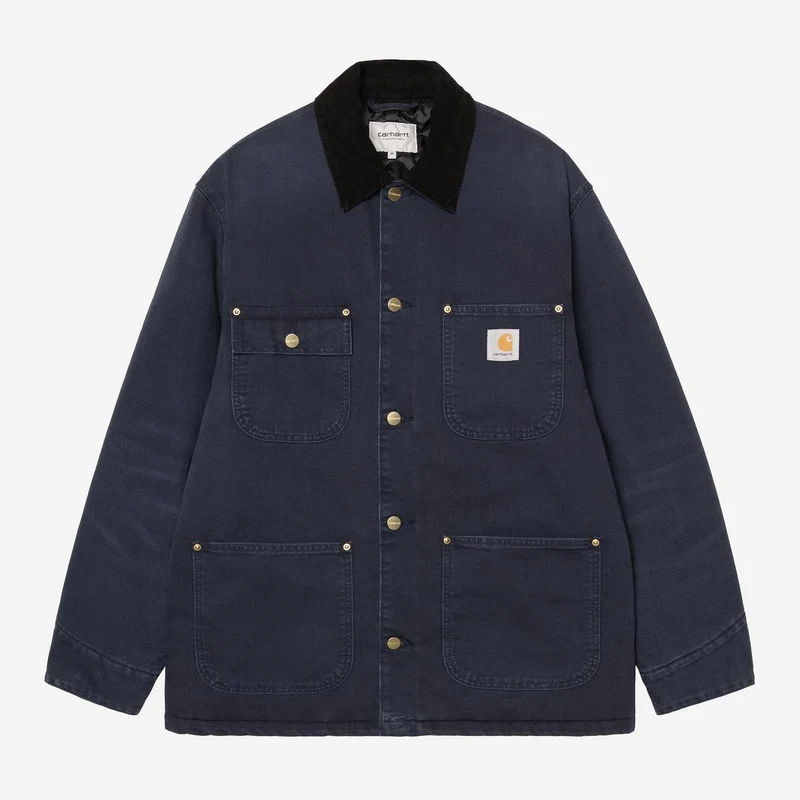 Carhartt WIP Herren OG Chore Manteljacke | Dunkles Marineblau/Schwarzer Stein-Canvas