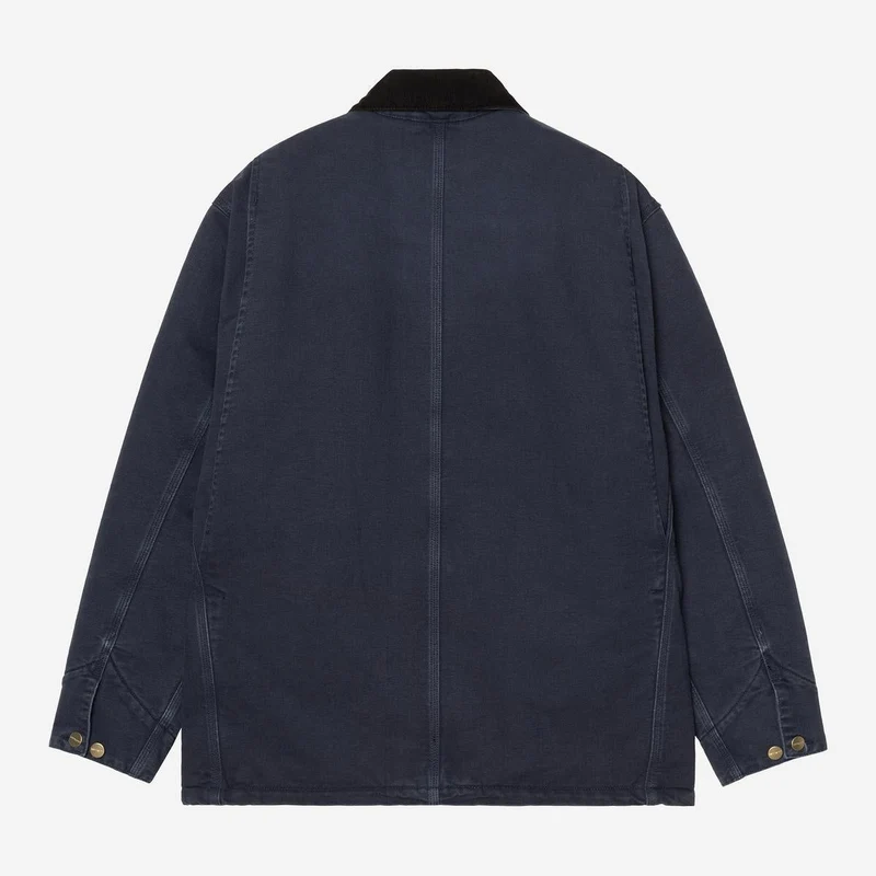 Carhartt WIP Herren OG Chore Manteljacke | Dunkles Marineblau/Schwarzer Stein-Canvas