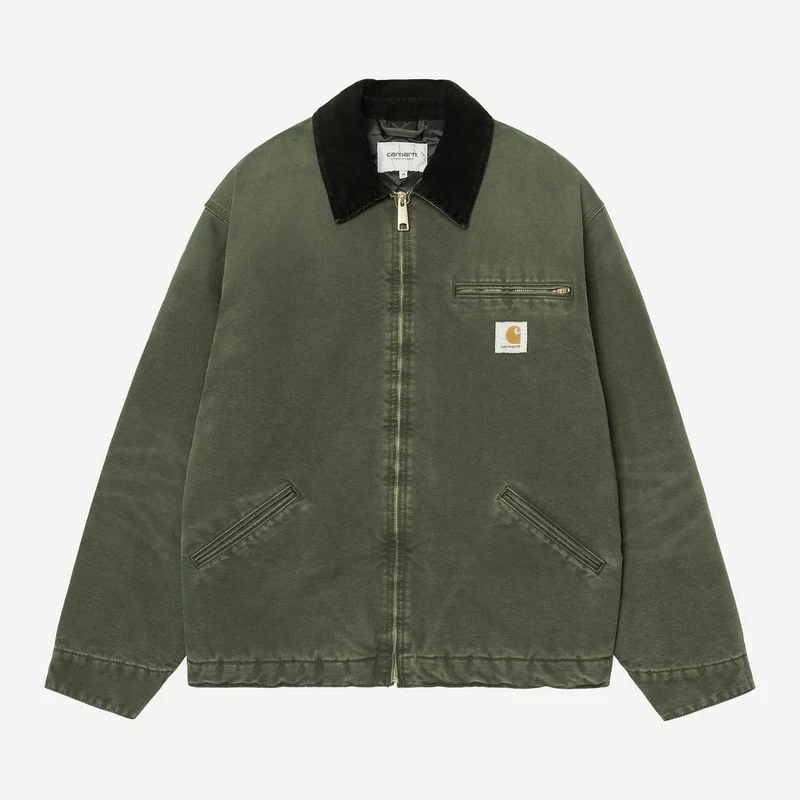 Carhartt WIP Herren OG Detroit Jacke | Olivgrün / Schwarzer Canvas