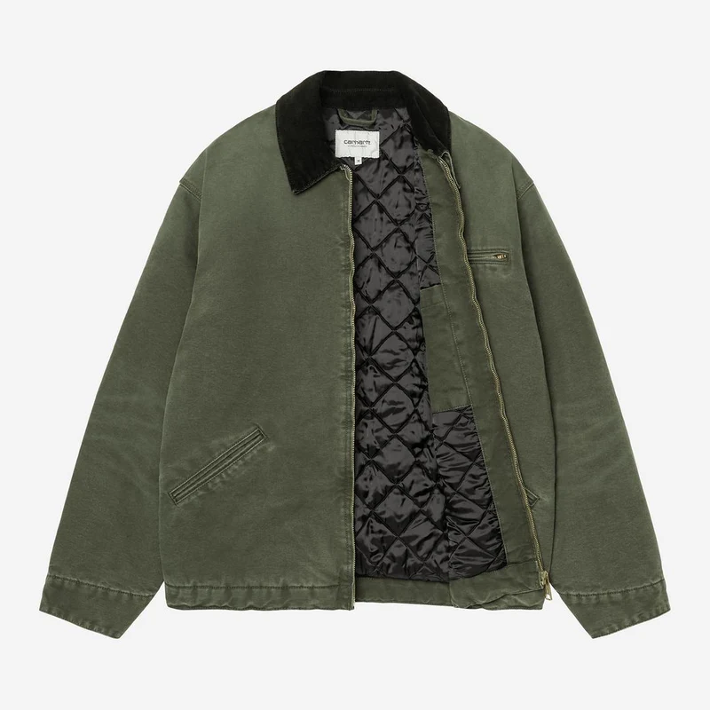 Carhartt WIP Herren OG Detroit Jacke | Olivgrün / Schwarzer Canvas