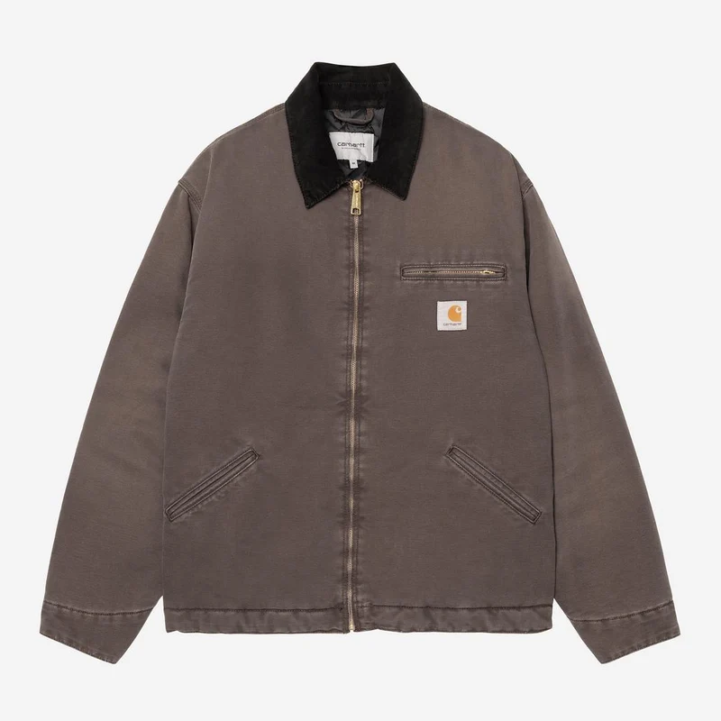 Carhartt WIP Herren OG Detroit Jacke | Tobacco / Black Stone Canvas