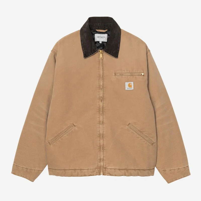 Carhartt WIP Herren OG Detroit Jacke | Hamilton Brown / Tobacco Stone Canvas