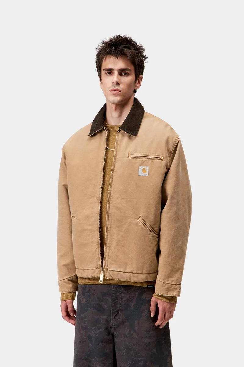 Carhartt WIP Herren OG Detroit Jacke | Hamilton Brown / Tobacco Stone Canvas