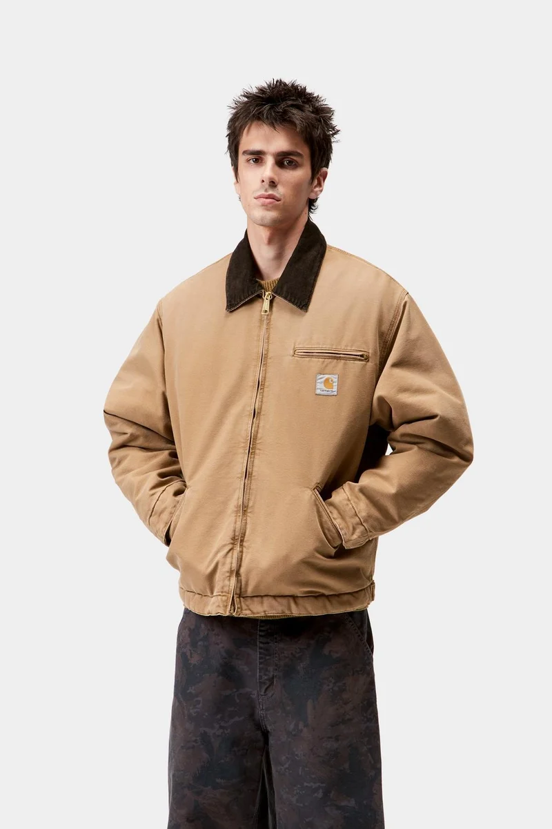Carhartt WIP Herren OG Detroit Jacke | Hamilton Brown / Tobacco Stone Canvas