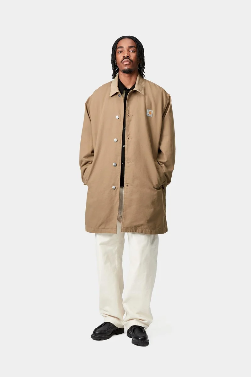 Carhartt WIP Herren Webster Manteljacke | Leder gespült