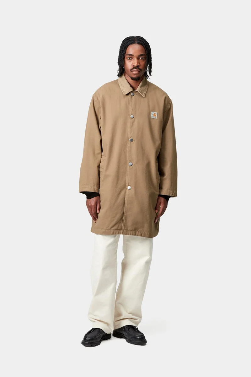 Carhartt WIP Herren Webster Manteljacke | Leder gespült