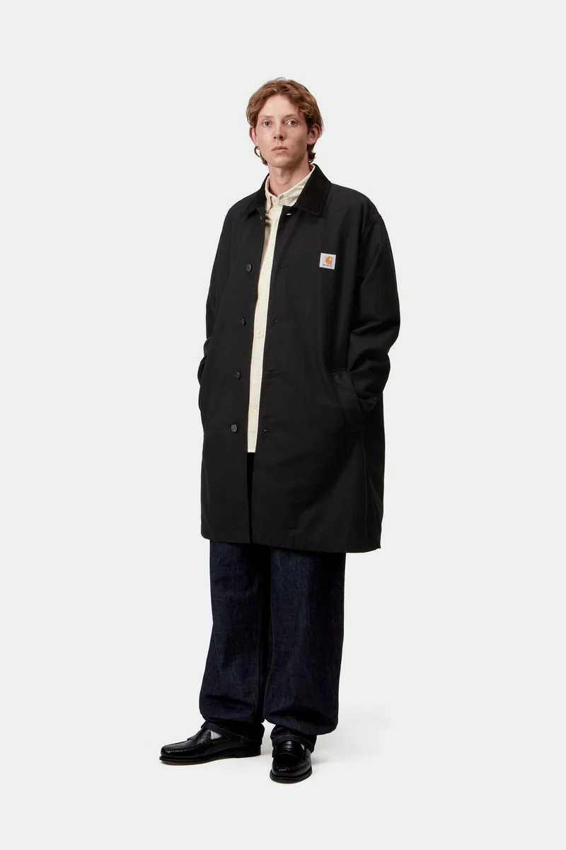 Carhartt WIP Herren Webster Manteljacke | Schwarz gespült