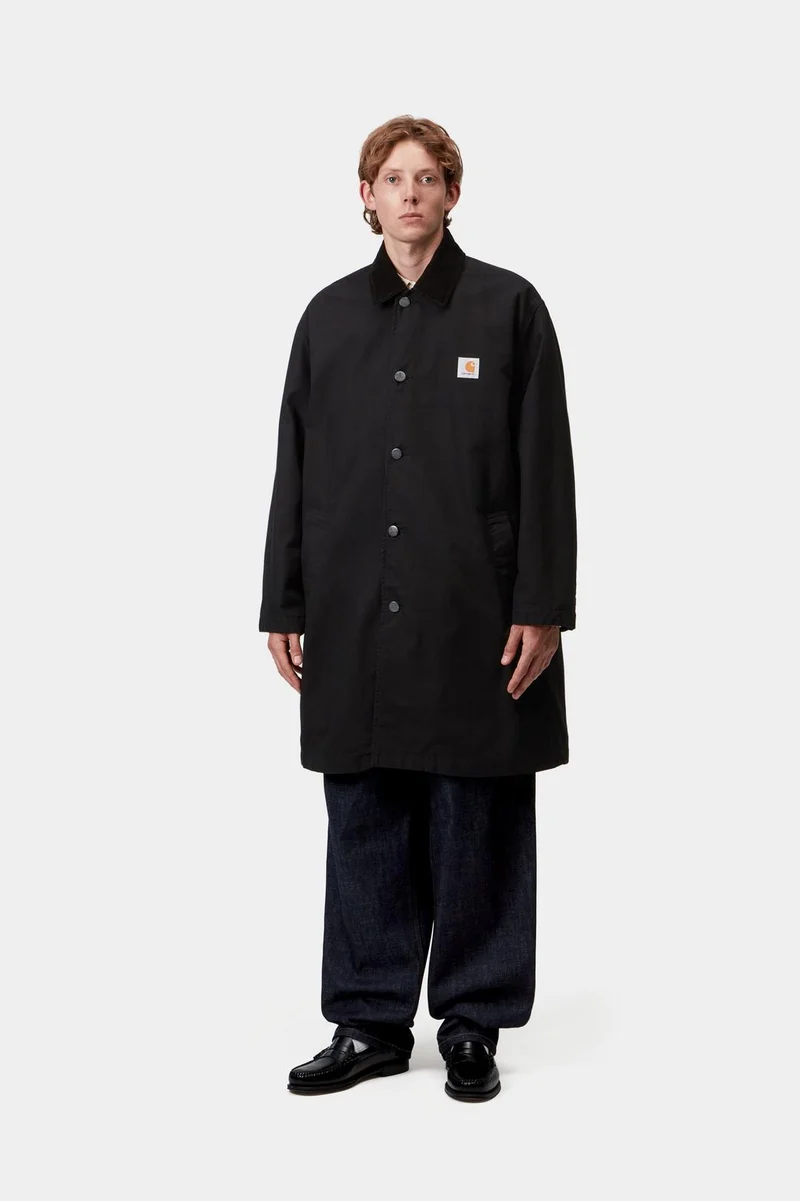 Carhartt WIP Herren Webster Manteljacke | Schwarz gespült