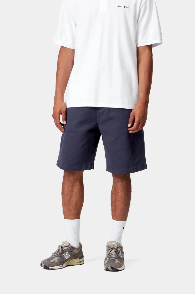 Carhartt WIP Herren Floyde Short | Garment Dyed in Air Force Blau