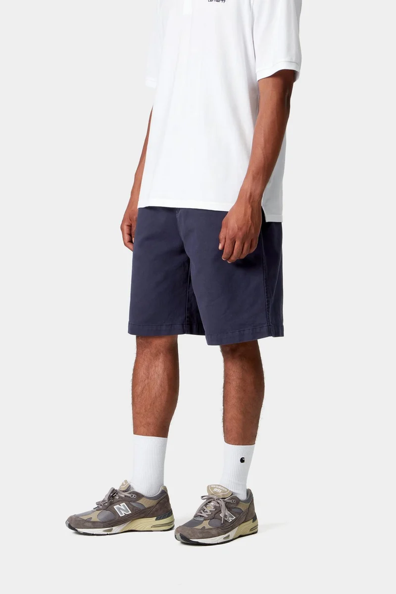 Carhartt WIP Herren Floyde Short | Garment Dyed in Air Force Blau