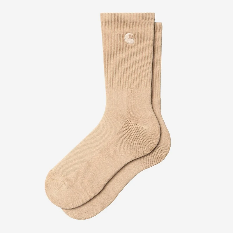 Carhartt WIP Herren Hudson Socken | Dusty Hamilton Brown Chalk Wash