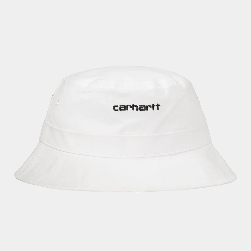 Carhartt WIP Unisex Fischerhut mit Schriftzug – Weiß