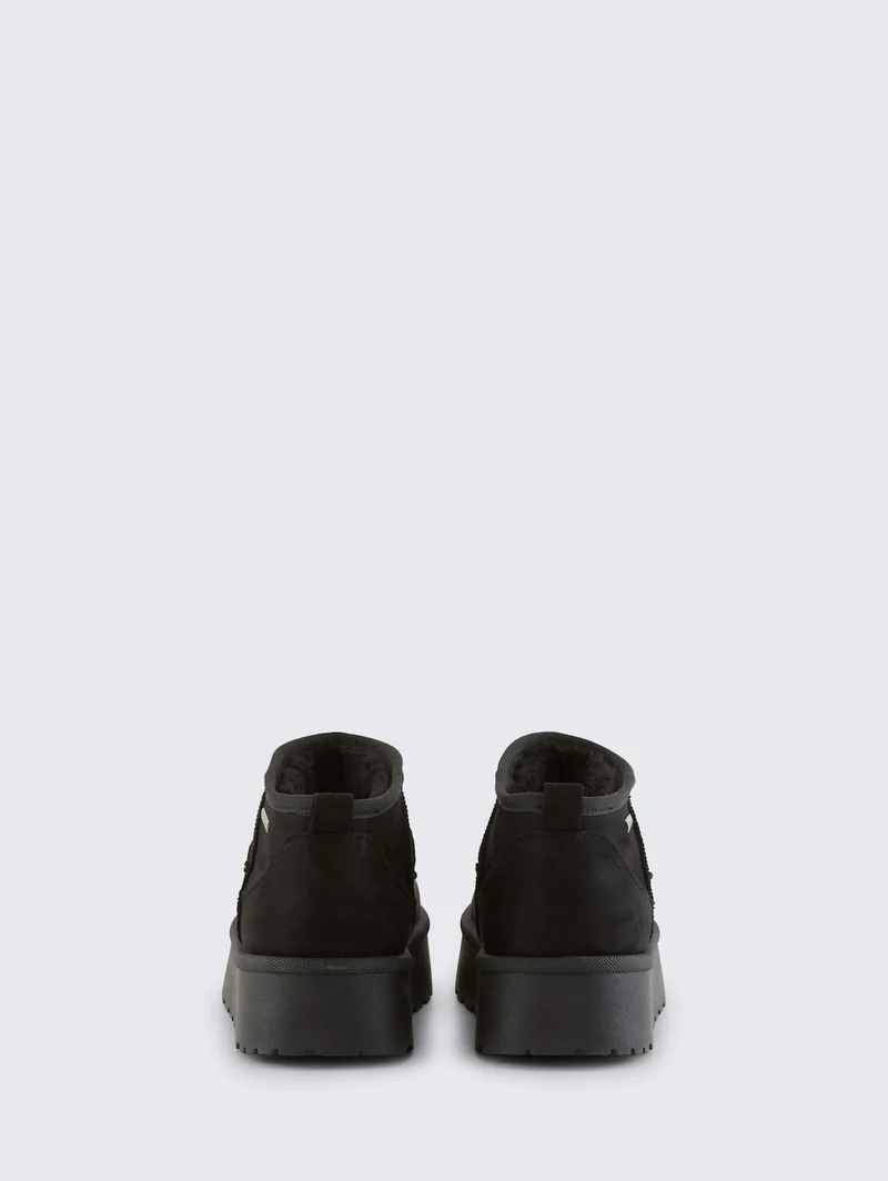 Tom Tailor Damen Slip-On Plateau-Stiefelette | Schwarz