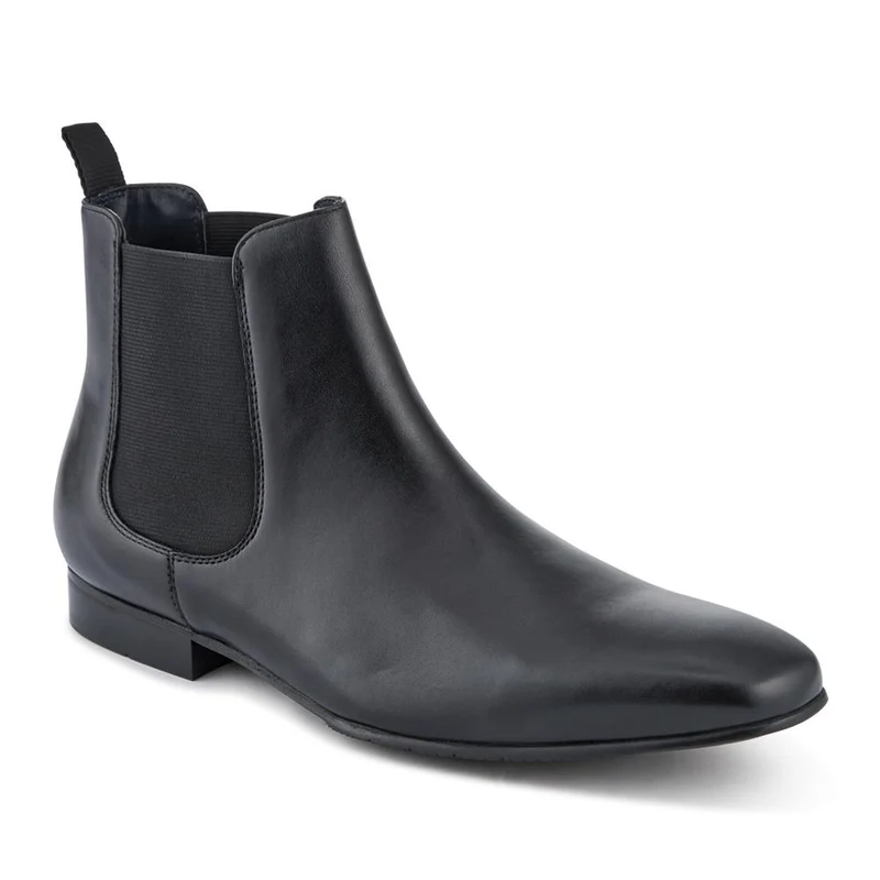 Leather Pointed-Toe Chelsea Boots - FAIRFORD / 328 630