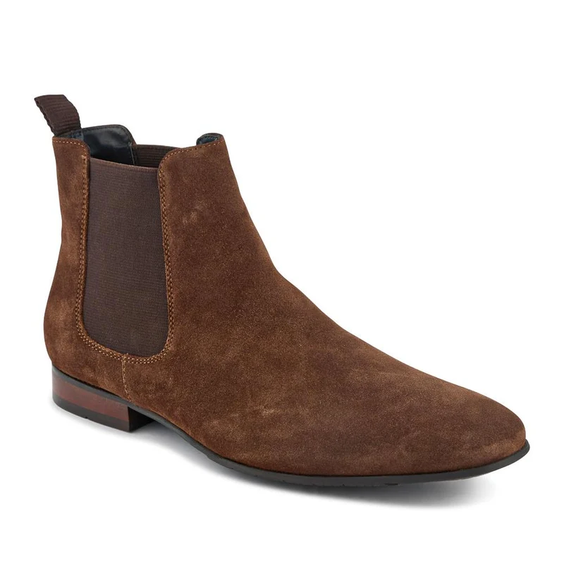Leather Pointed-Toe Chelsea Boots - FAIRFORD / 328 630