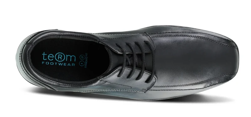 Term Edward Lace Kinderschuhe aus Leder | Schwarz