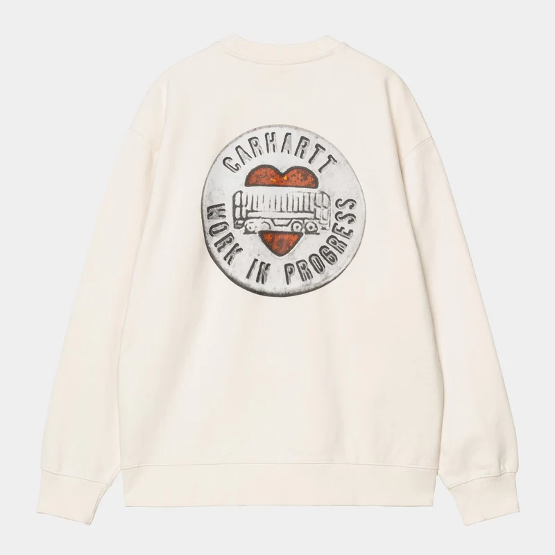 Carhartt WIP Damen Sweat-Top mit Knöpfen | Wachs