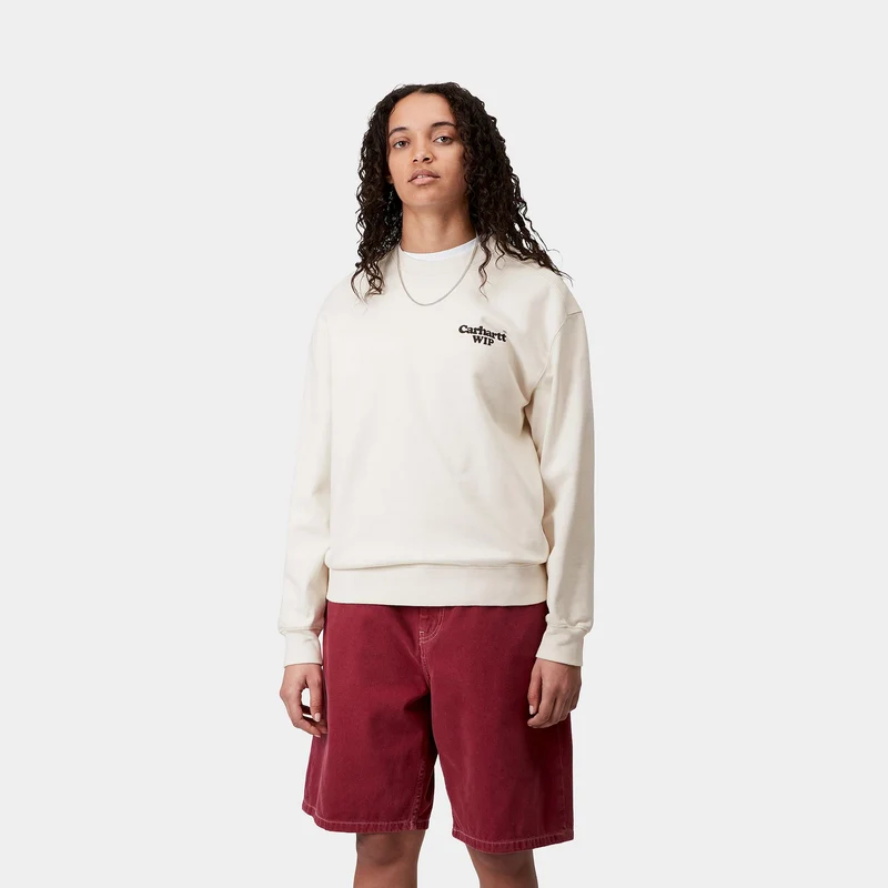 Carhartt WIP Damen Sweat-Top mit Knöpfen | Wachs