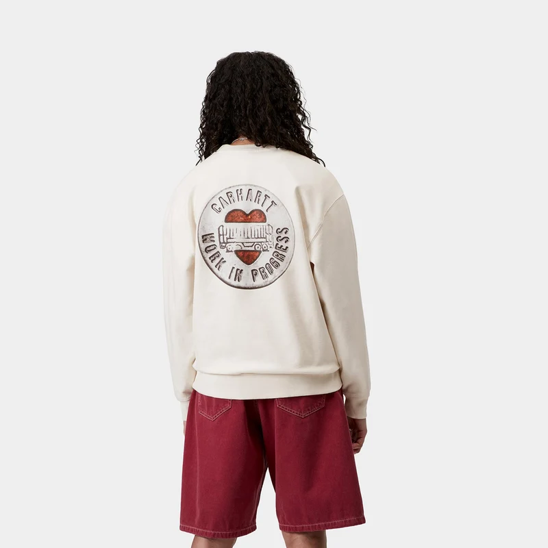 Carhartt WIP Damen Sweat-Top mit Knöpfen | Wachs