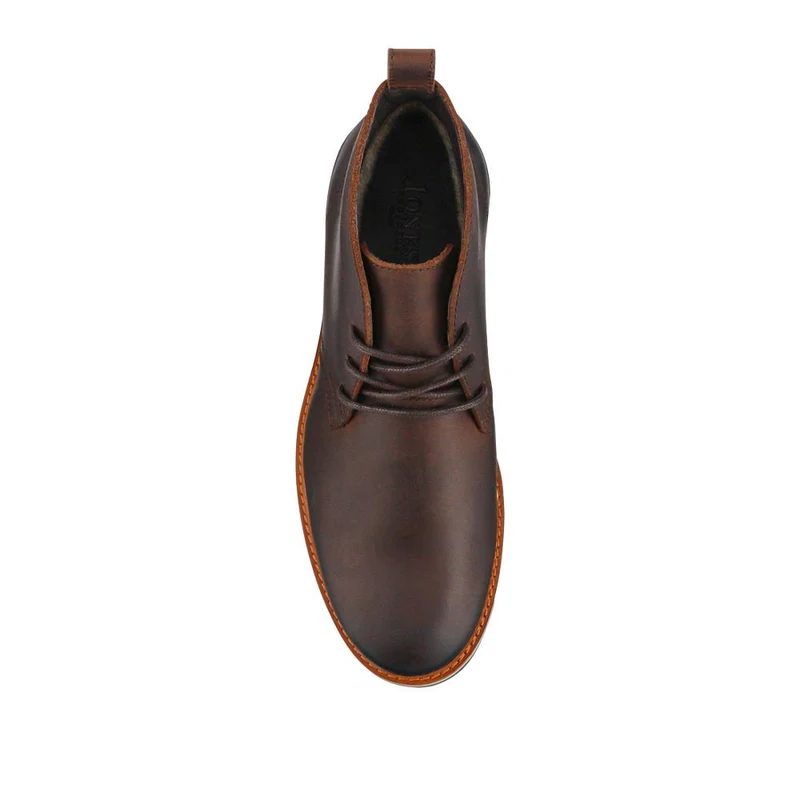Darrel Grippy Leather Ankle Boots - DARRELL / 328 078 - Brown