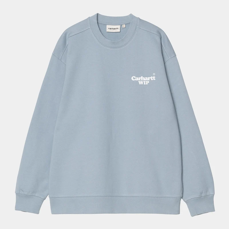 Carhartt WIP Damen Sweat-Top mit Knöpfen | Frosted Blue
