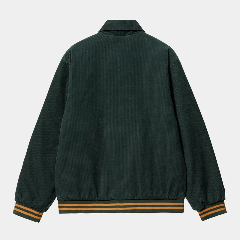 Carhartt WIP Herren Rugged Letterman-Jacke - Discovery Green / Buckthorn