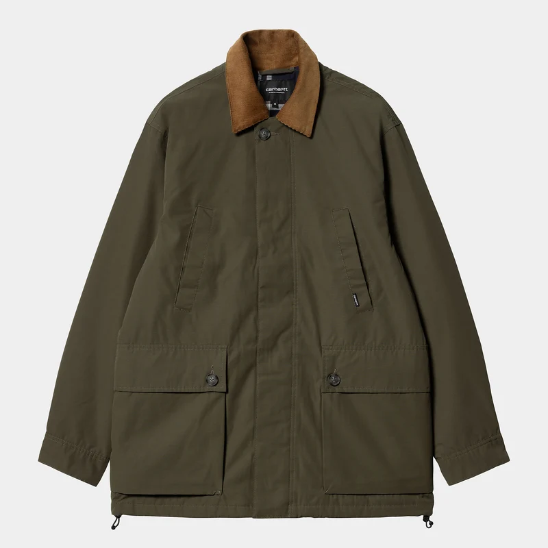 Carhartt WIP Herren Bryce Jacke - Zypresse / Hamilton Braun