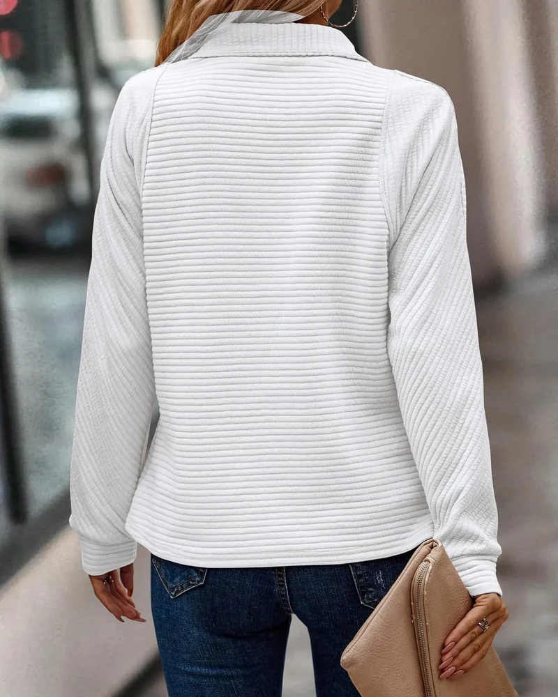 Gina | Lässiger Zip-up-Pullover