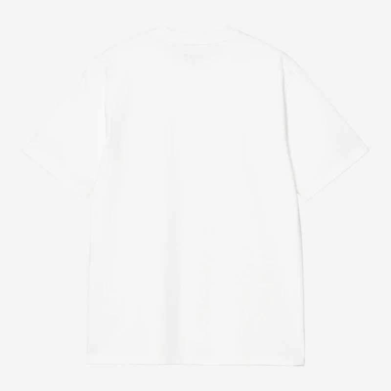 Carhartt WIP Herren-T-Shirt mit Universitätsaufdruck | Weiß/Schwarz