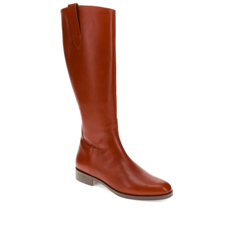 Emelia Large Calf Fit Leather Boots - EMELIAL / 326 211