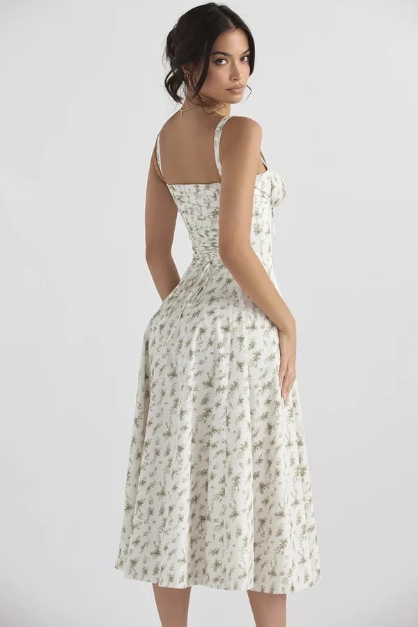 Carmen | Bequemes Bustier-Sommerkleid mit Blumendruck