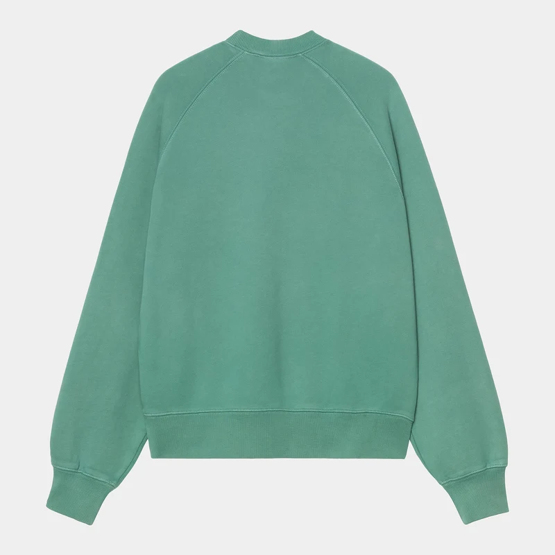 Carhartt WIP Womens Hudson Chalk Wash Sweat Top | Saguaro