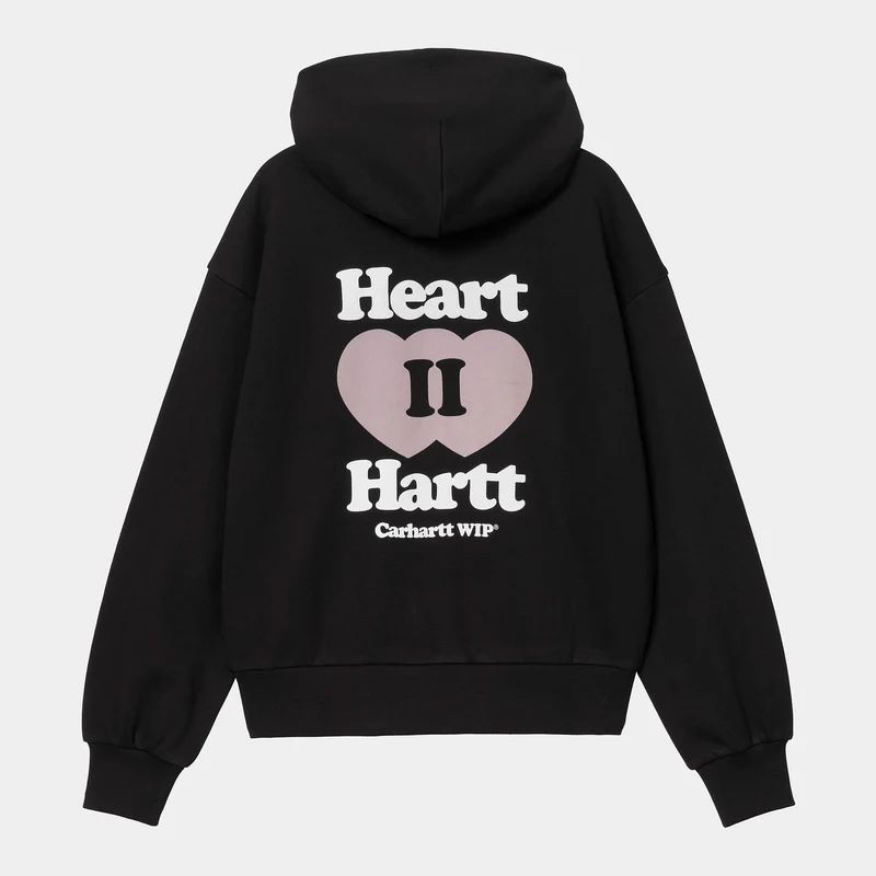 Carhartt WIP Damen Heart II Hartt Hoodie | Schwarz