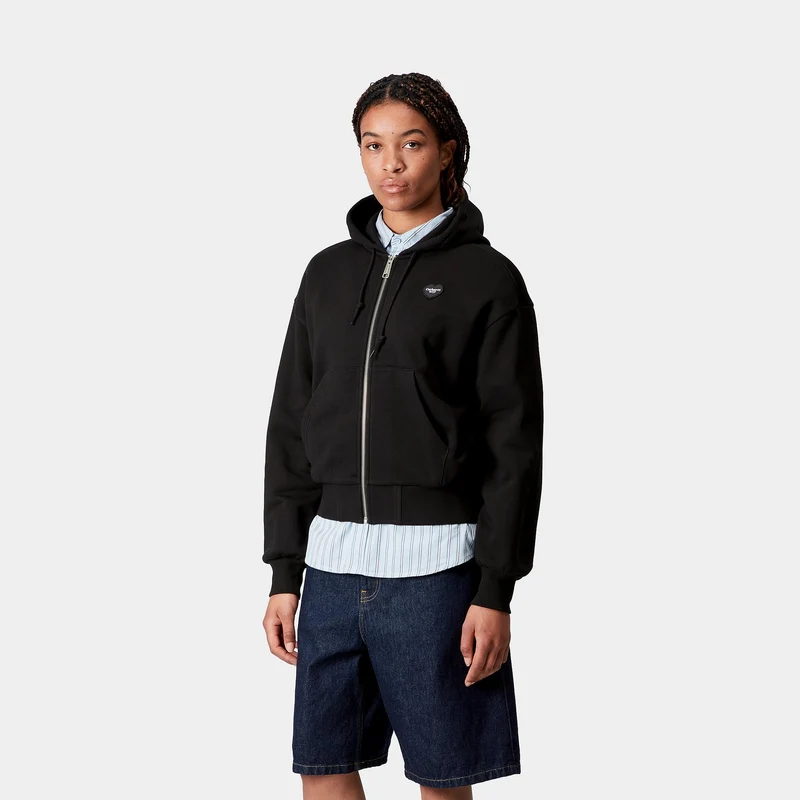 Carhartt WIP Damen Heart II Hartt Hoodie | Schwarz