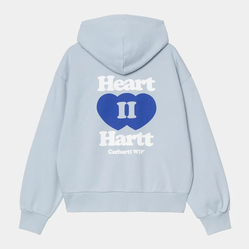 Carhartt WIP Damen Heart II Hartt Hoodie | Blauer Nebel