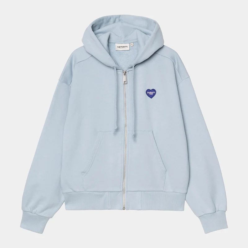 Carhartt WIP Damen Heart II Hartt Hoodie | Blauer Nebel