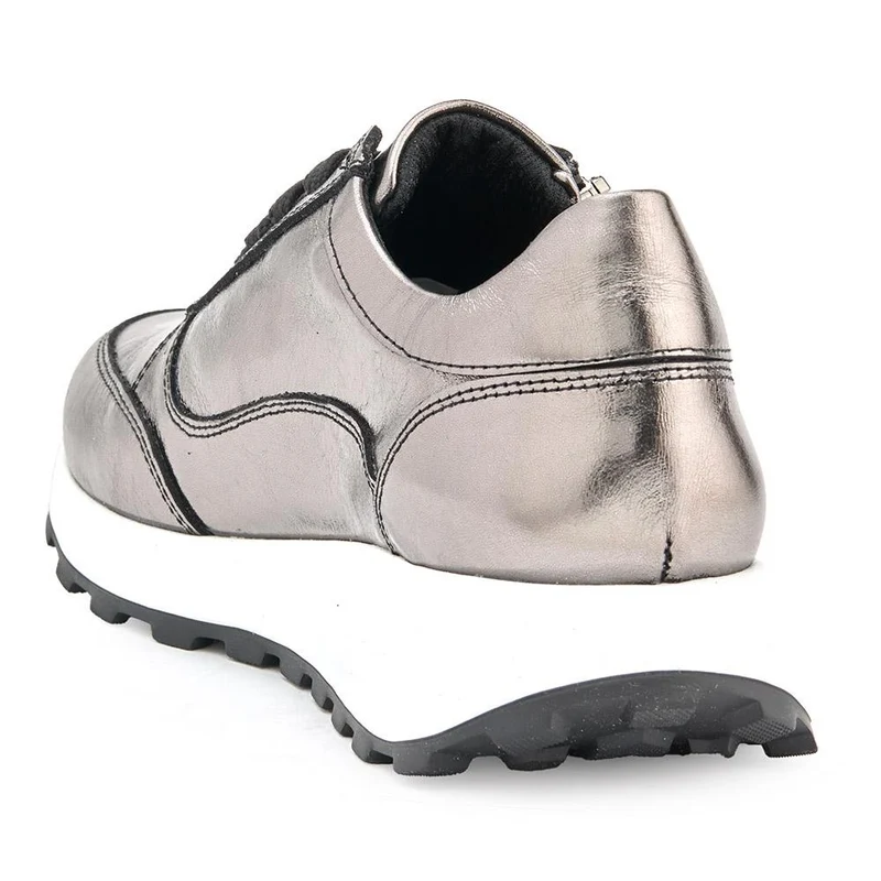 Bertina Lace-Up Trainers - BERTINA / 326 249 - Pewter