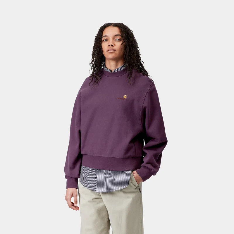 Carhartt WIP Frauen American Script Sweatshirt | Huckleberry