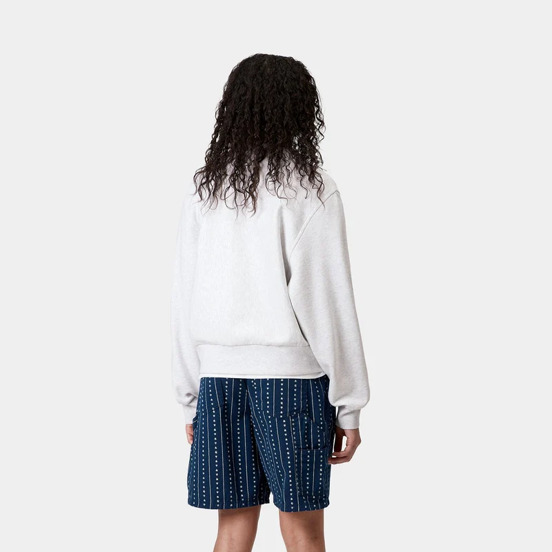 Carhartt WIP Frauen American Script Sweatshirt | Aschgrau meliert
