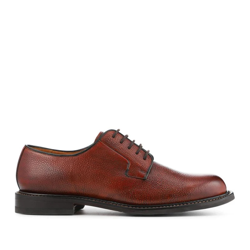Barnes Goodyear Welt Leather Lace-Up Shoes - BARNES / 327 073 - Tan Grain