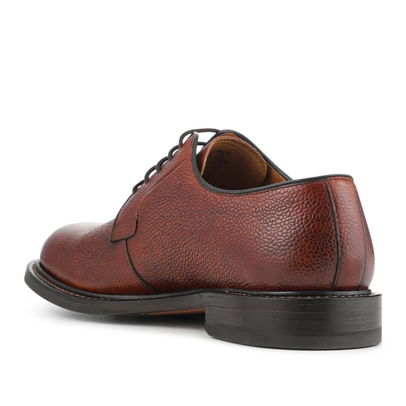 Barnes Goodyear Welt Leather Lace-Up Shoes - BARNES / 327 073 - Tan Grain