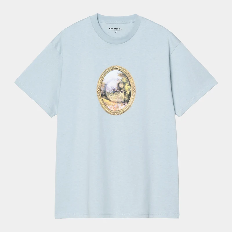 Carhartt WIP Herren Mirror T-Shirt | Blauer Nebel