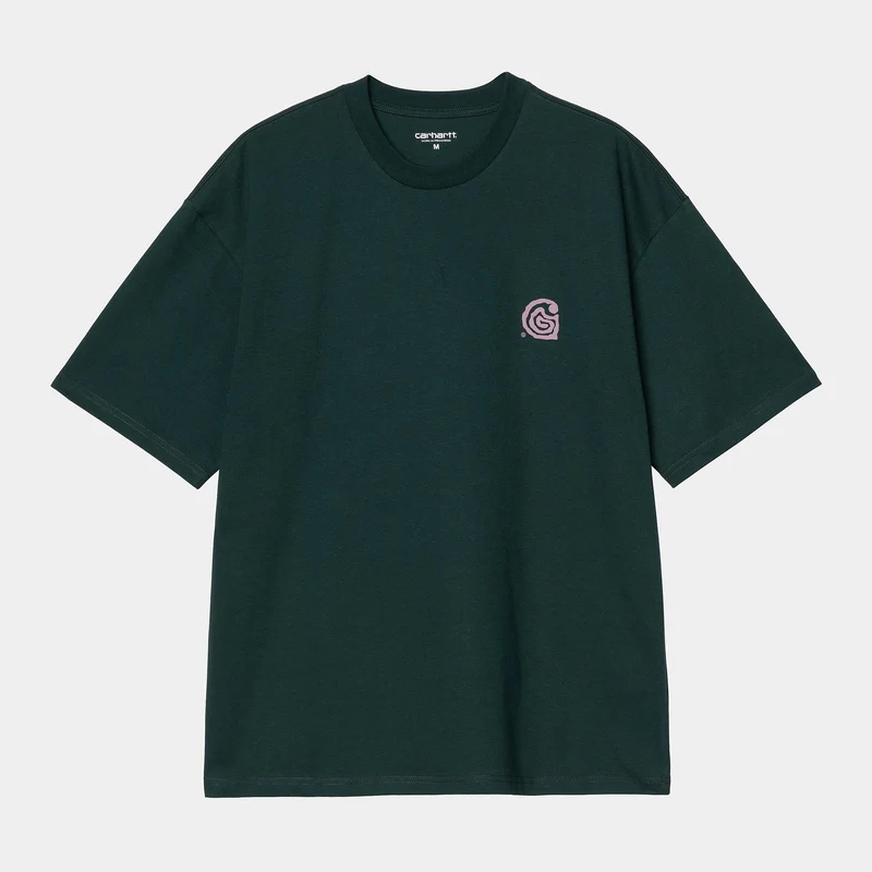 Carhartt WIP Herren Helix T-Shirt | Tiefe Lagune