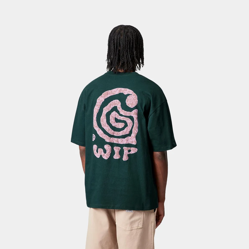 Carhartt WIP Herren Helix T-Shirt | Tiefe Lagune