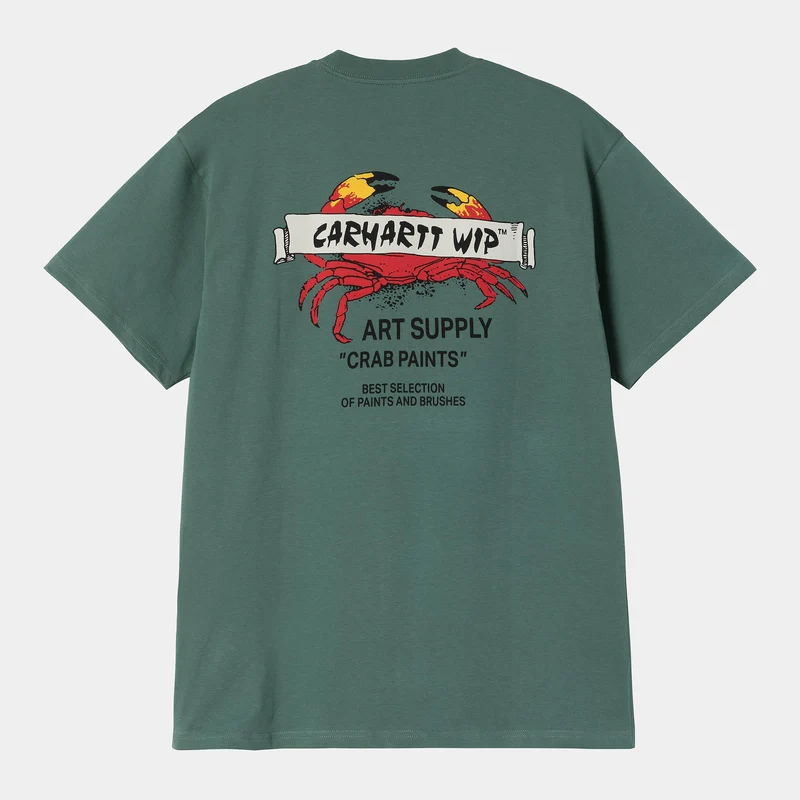 Carhartt WIP Herren Krabbenfarbe T-Shirt | Silberkiefer