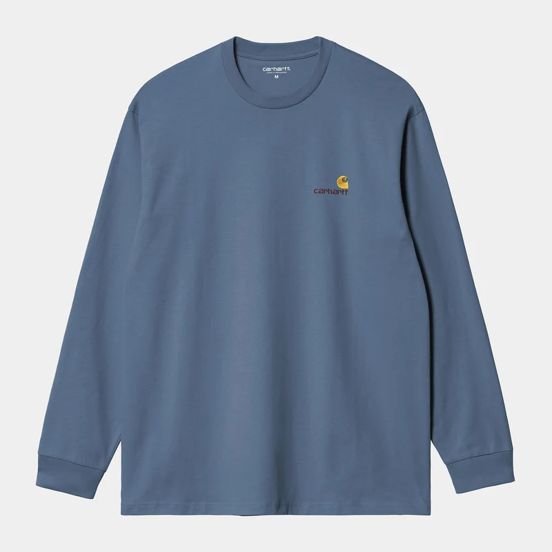 Carhartt WIP Herren American Script Langarm-T-Shirt | Sorrent