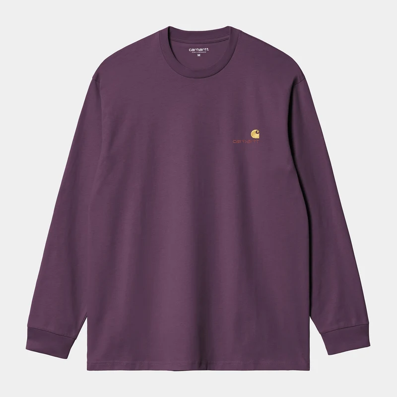 Carhartt WIP Herren American Script Langarm-T-Shirt | Huckleberry